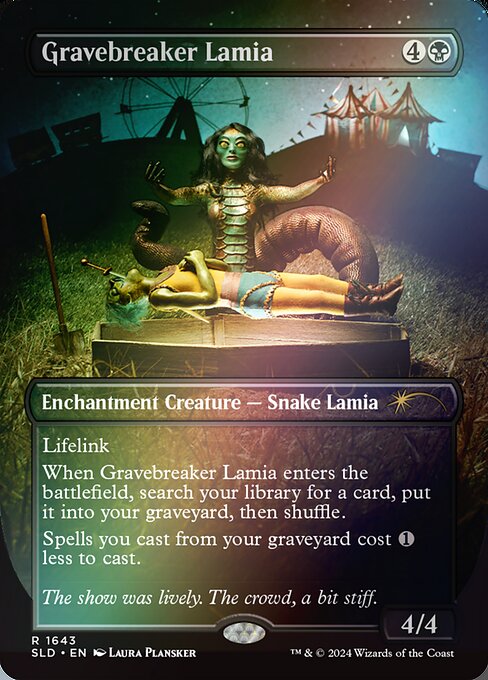 【Foil】【EN】墓破りのラミア/Gravebreaker Lamia [SLD] 黒R No.1643★