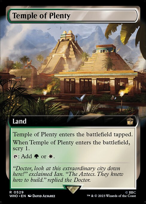 【拡張アート】【Foil】【EN】豊潤の神殿/Temple of Plenty [WHO] 無R No.529