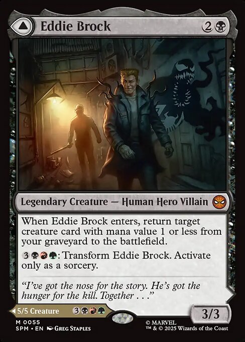 【EN】エディ・ブロック // リーサル・プロテクター、ヴェノム/Eddie Brock // Venom, Lethal Protector [SPM] 黒M No.55