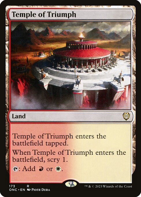 【EN】凱旋の神殿/Temple of Triumph [ONC] 無R No.173