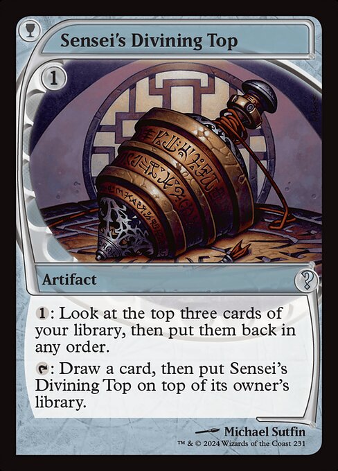 【Foil】【EN】師範の占い独楽/Sensei's Divining Top [MB2] 茶U No.231