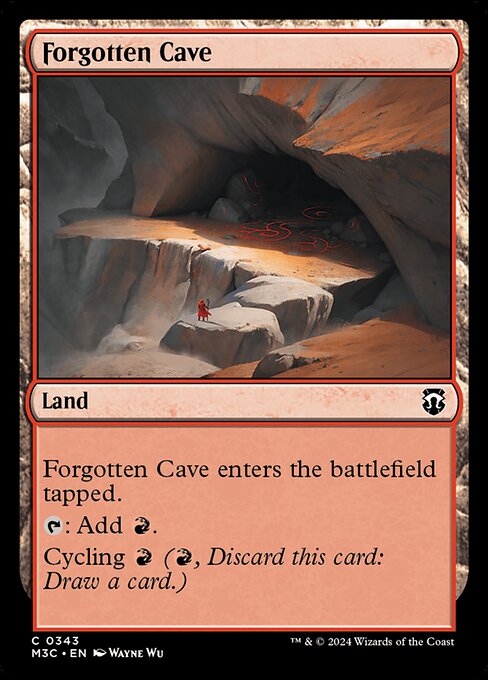 【リップルFoil】【EN】忘れられた洞窟/Forgotten Cave [M3C] 無C No.343