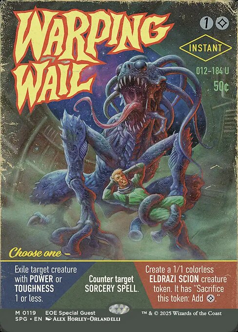 【ボーダレス】【Foil】【EN】歪める嘆き/Warping Wail [SPG] 無M No.119