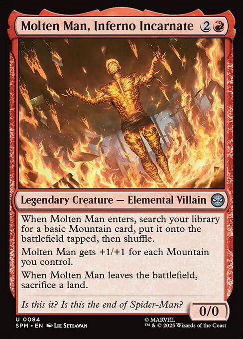 【EN】業火の具現、モルテンマン/Molten Man, Inferno Incarnate [SPM] 赤U No.84