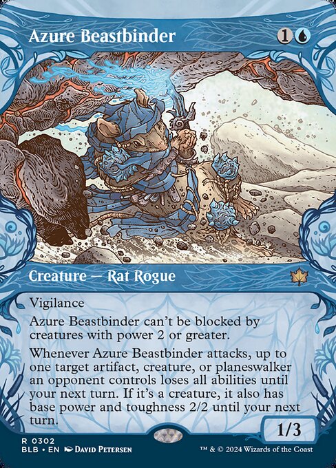 【Foil】【EN】群青の獣縛り/Azure Beastbinder [BLB] 青R No.302