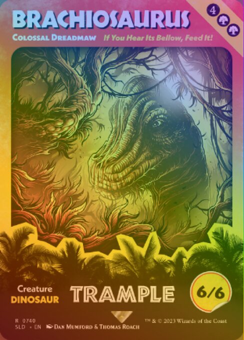 【Foil】【EN】巨大な戦慄大口/Colossal Dreadmaw [SLD] 緑R No.740★