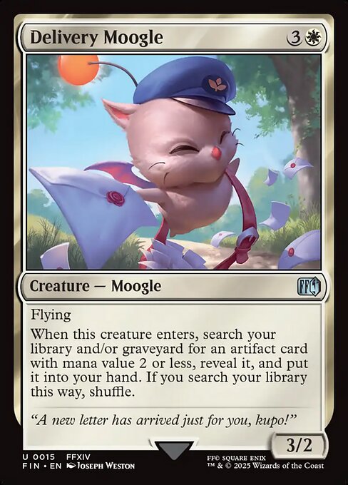 【EN】レターモーグリ/Delivery Moogle [FIN] 白U No.15