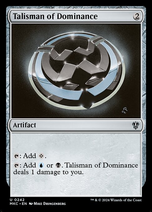 【EN】威圧のタリスマン/Talisman of Dominance [MKC] 茶U No.242