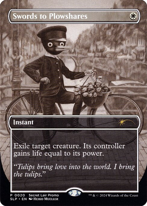 【ボーダレス】【Foil】【EN】剣を鍬に/Swords to Plowshares [SLP] 白R No.20