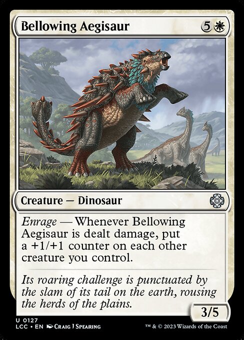 【EN】吠えるイージサウルス/Bellowing Aegisaur [LCC] 白U No.127