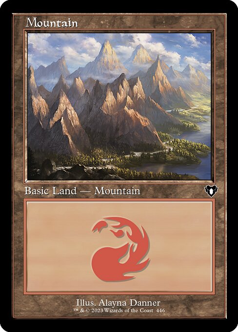 【Foil】【EN】山/Mountain [CMM] 無C No.446