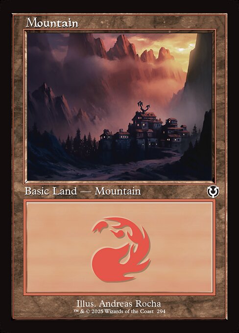 【Foil】【EN】山/Mountain [INR] 土地C No.294