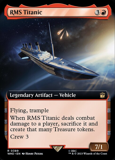 【拡張アート】【Foil】【EN】タイタニック号/RMS Titanic [WHO] 赤R No.389