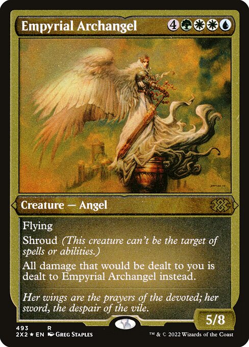 【エッチングFoil】【EN】浄火の大天使/Empyrial Archangel [2X2] 金R No.493