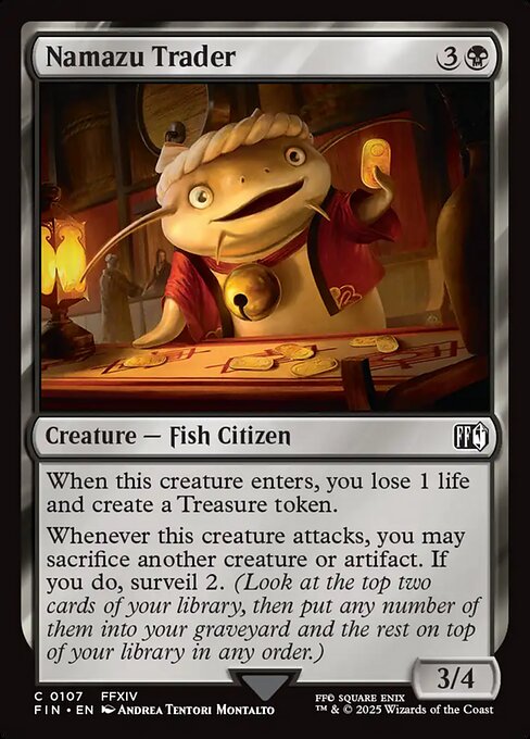 【Foil】【EN】ナマズオ族の商人/Namazu Trader [FIN] 黒C No.107