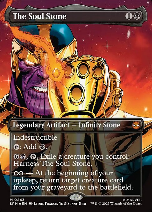 【ボーダレス】【Foil】【EN】ソウル・ストーン/The Soul Stone [SPM] 黒M No.243