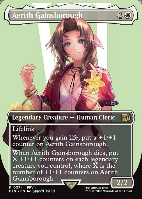 【ボーダレス】【EN】エアリス・ゲインズブール/Aerith Gainsborough [FIN] 白R No.374