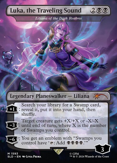 【ボーダレス】【Foil】【EN】闇の領域のリリアナ/Liliana of the Dark Realms [SLD] 黒M No.1593