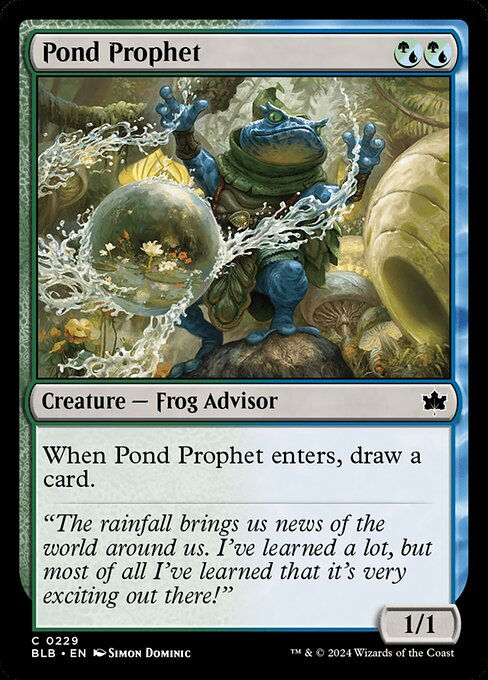 【Foil】【EN】池の預言者/Pond Prophet [BLB] 金C No.229