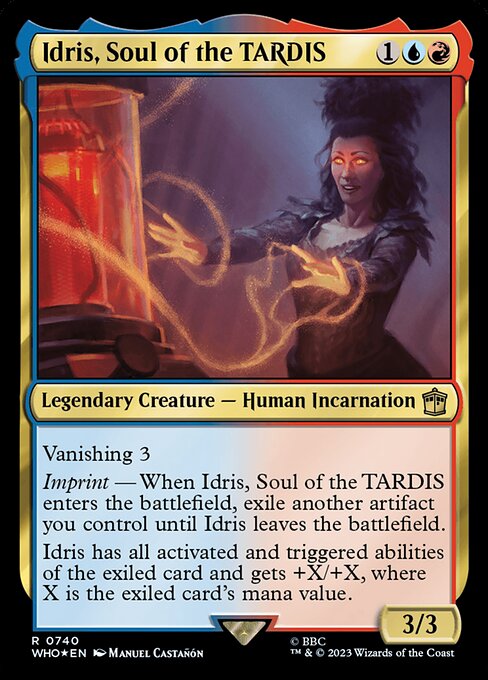 【サージFoil】【Foil】【EN】ターディスの魂、イドリス/Idris, Soul of the TARDIS [WHO] 金R No.740