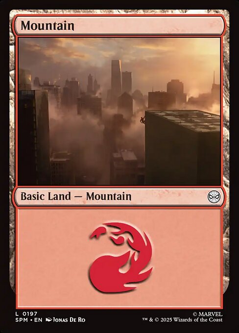 【Foil】【EN】山/Mountain [SPM] 土地C No.197