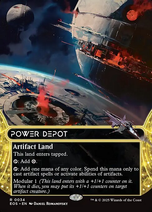 【ボーダレス】【Foil】【EN】魔力倉庫/Power Depot [EOS] 茶R No.34