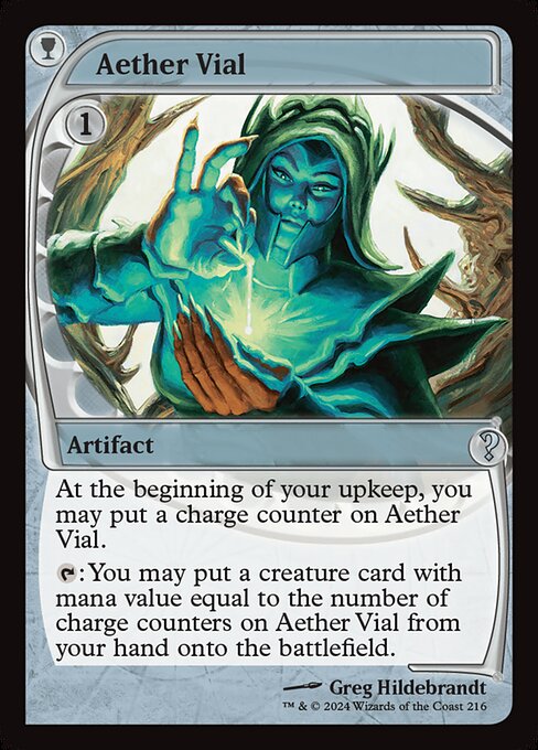 【Foil】【EN】霊気の薬瓶/Aether Vial [MB2] 茶U No.216