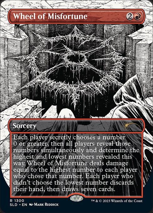 【ボーダレス】【Foil】【EN】災難の輪/Wheel of Misfortune [SLD] 赤R No.1300