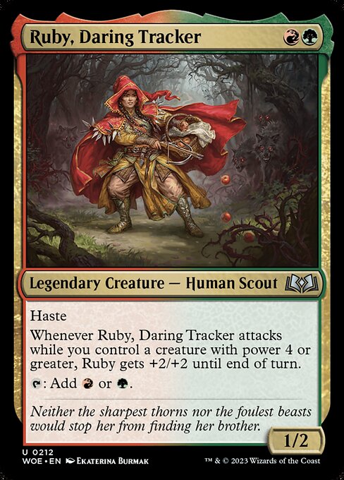 【EN】勇敢な追跡者、ルビー/Ruby, Daring Tracker [WOE] 金U No.212