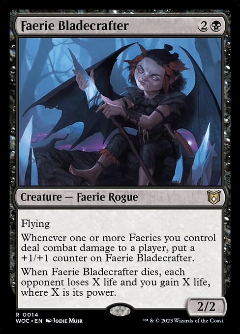 【EN】フェアリーの刃造り/Faerie Bladecrafter [WOC] 黒R No.14