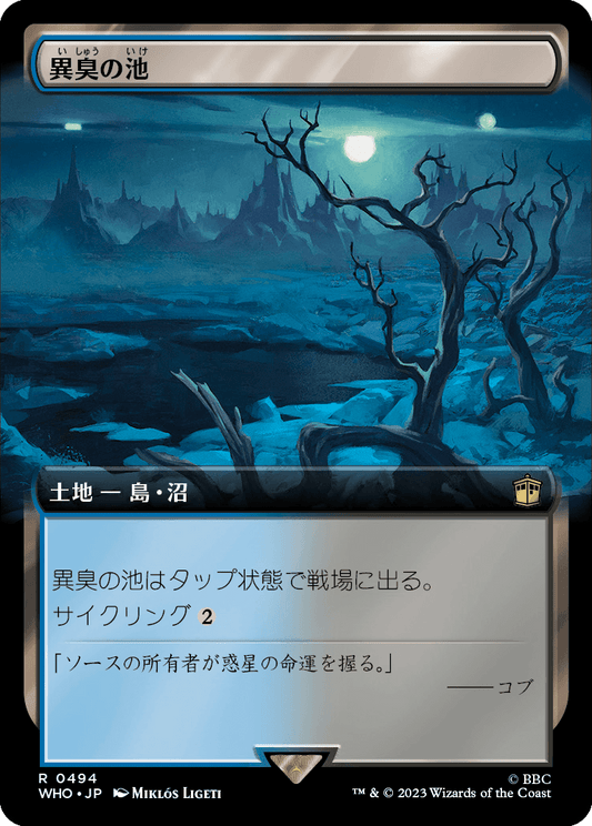 【拡張アート】【Foil】【JP】異臭の池/Fetid Pools [WHO] 無R No.494