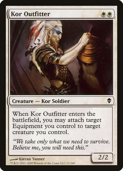 【Foil】【EN】コーの装具役/Kor Outfitter [ZEN] 白C No.21