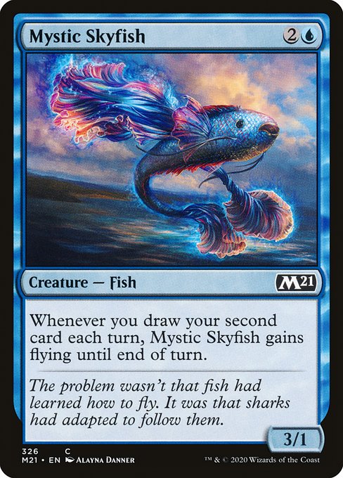 【EN】神秘の空魚/Mystic Skyfish [M21] 青C No.326