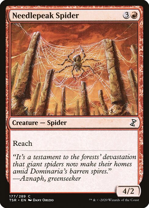 【EN】針先の蜘蛛/Needlepeak Spider [TSR] 赤C No.177