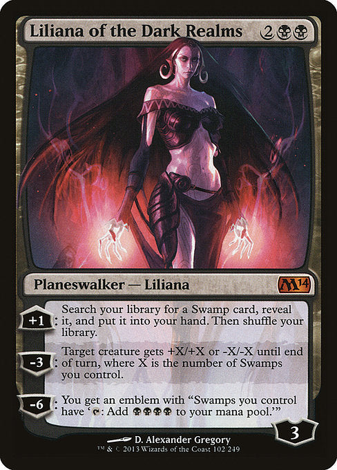【EN】闇の領域のリリアナ/Liliana of the Dark Realms [M14] 黒M No.102