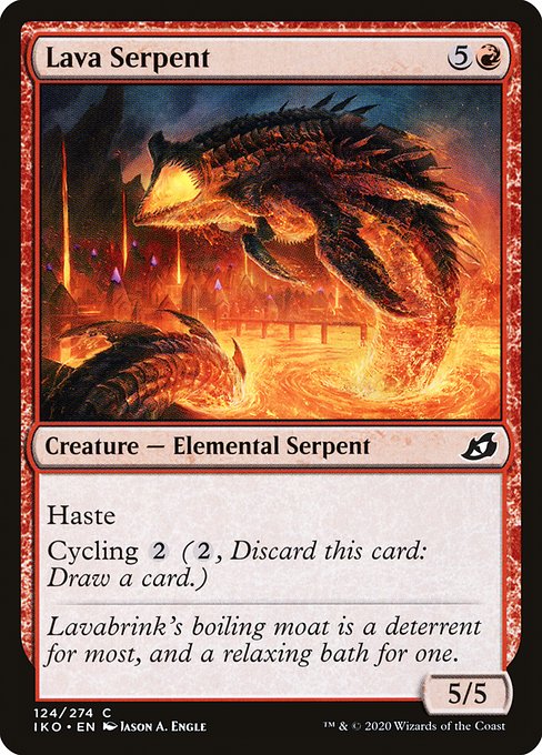 【EN】溶岩の海蛇/Lava Serpent [IKO] 赤C No.124
