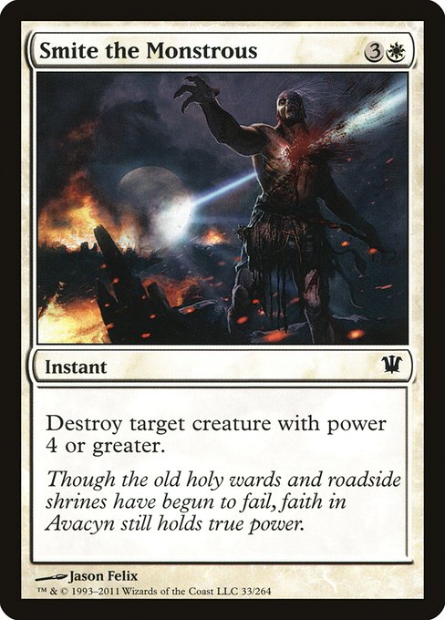 【Foil】【EN】大物潰し/Smite the Monstrous [ISD] 白C No.33