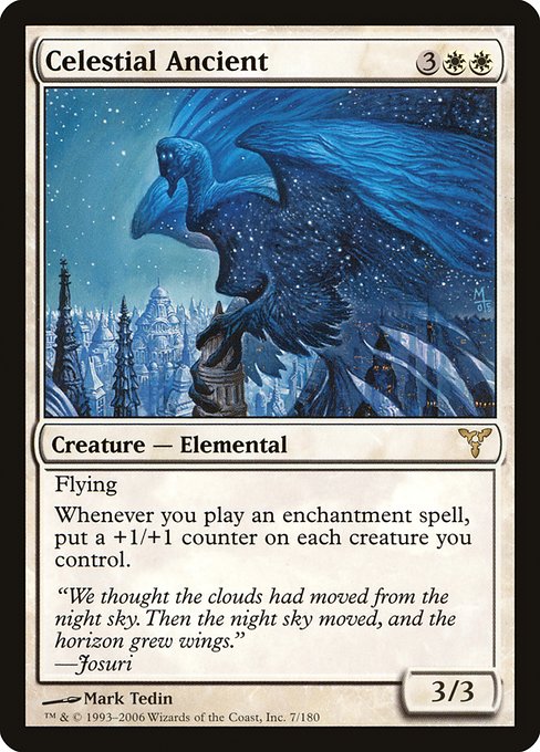 【Foil】【EN】天界の古霊/Celestial Ancient [DIS] 白R No.7