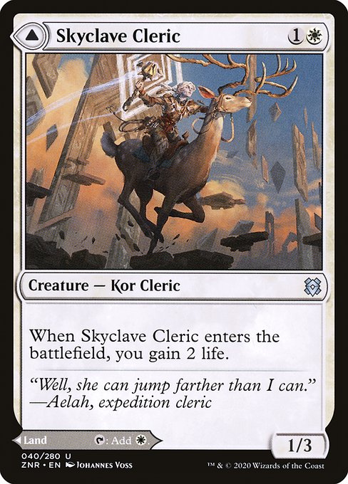 【Foil】【EN】Skyclave Cleric // Skyclave Basilica [ZNR] 混U No.40