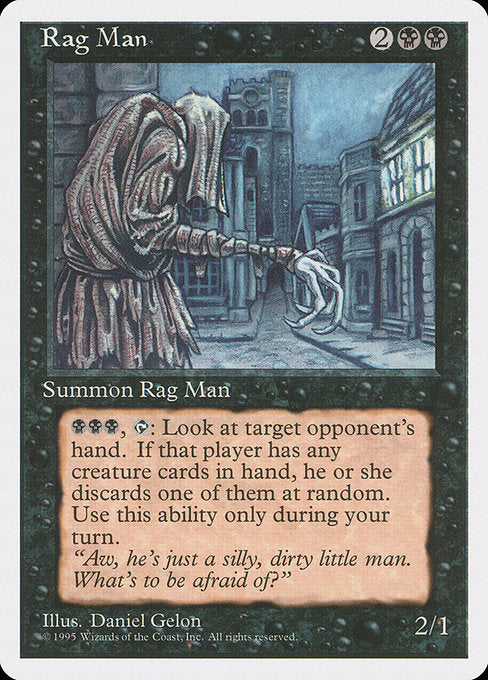 【EN】Rag Man [4ED] 黒R No.155