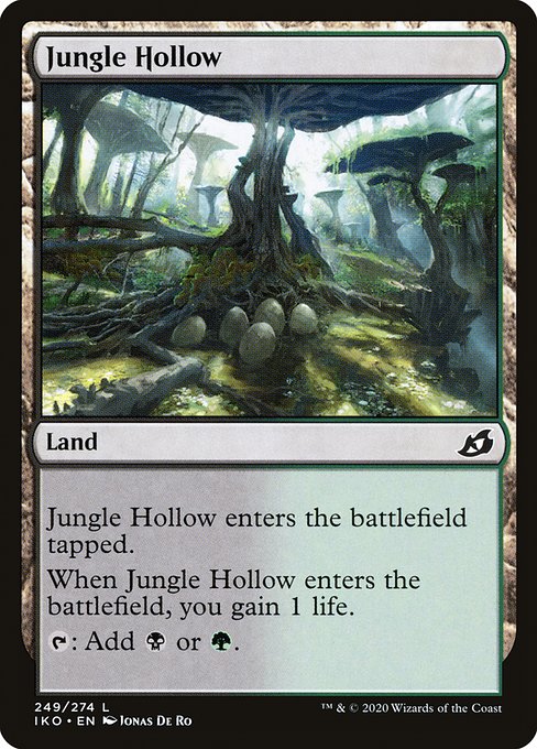 【EN】ジャングルのうろ穴/Jungle Hollow [IKO] 無C No.249