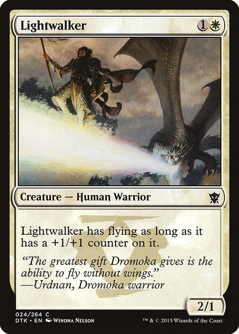 【Foil】【EN】光歩き/Lightwalker [DTK] 白C No.24