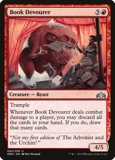 【EN】本を貪るもの/Book Devourer [GRN] 赤U No.93