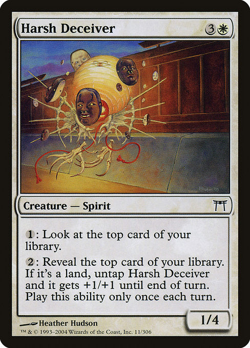 【Foil】【EN】過酷な詐欺師/Harsh Deceiver [CHK] 白C No.11
