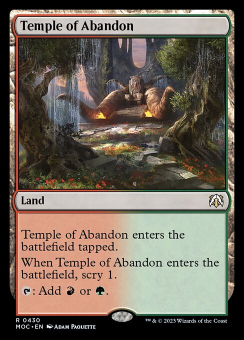 【EN】奔放の神殿/Temple of Abandon [MOC] 無R No.430