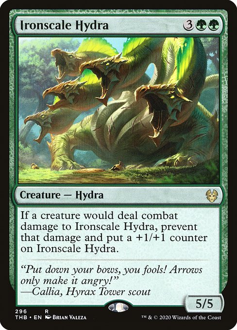 【EN】鉄鱗のハイドラ/Ironscale Hydra [THB] 緑R No.296