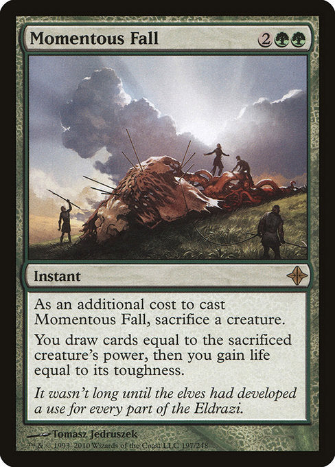 【Foil】【EN】重大な落下/Momentous Fall [ROE] 緑R No.197