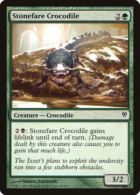 【EN】石載りのクロコダイル/Stonefare Crocodile [DDM] 緑C No.56
