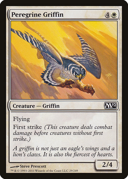 【Foil】【EN】流浪のグリフィン/Peregrine Griffin [M12] 白C No.29