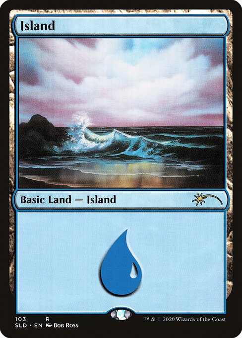 【Foil】【EN】島/Island [SLD] 無R No.103